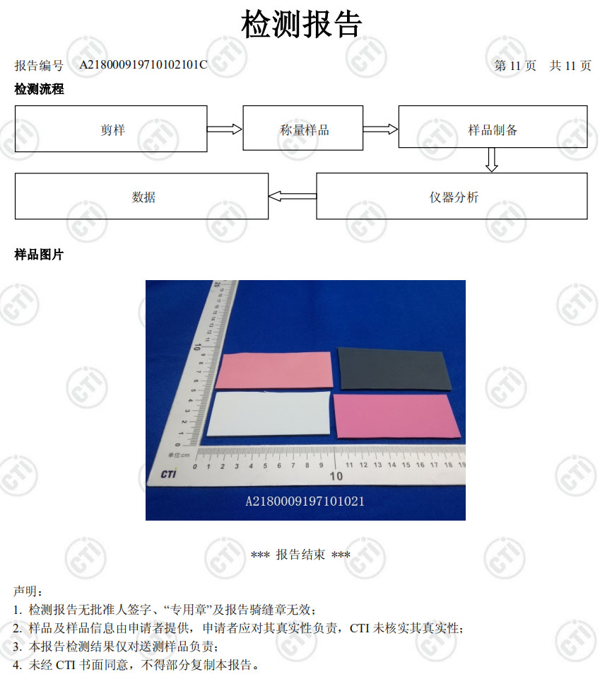 檢測報告